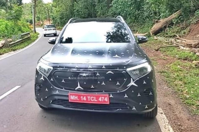 Mercedes Benz EQB EV SUV spied in India